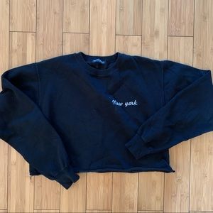 brandy melville cropped sweatshirt